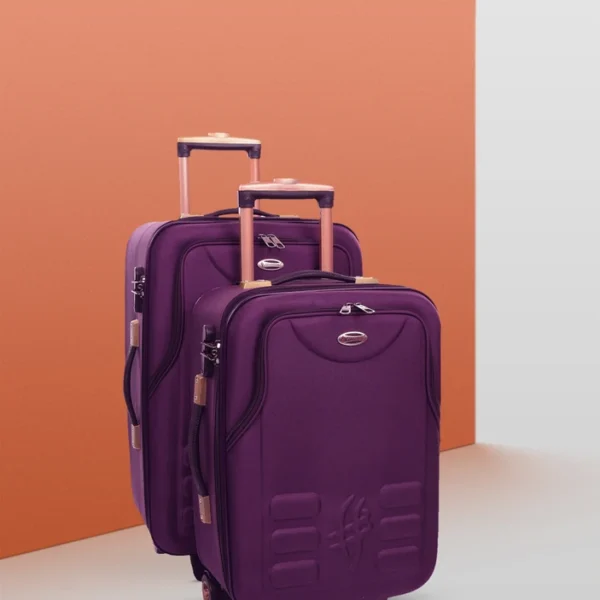 Durable & Stylish Trolley Bags for Travel - 2 Set Maroon